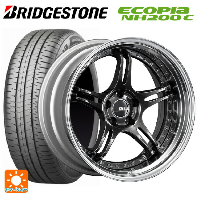 175/60R16 82H ブリヂストン エコピア NH200C 正規品 タナベ SSR プロフェッサー SPX プリズムダークガンメタ 16-6.5J 国産車用 サマータイヤホイール4本セット