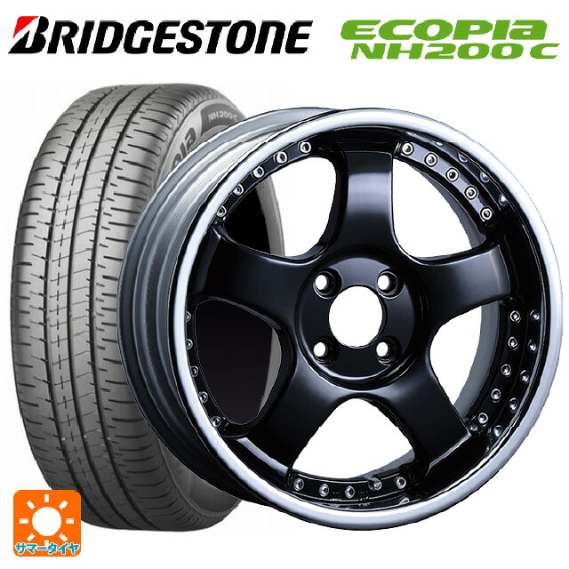 185/60R16 86H ブリヂストン エコピア NH200C 正規品 タナベ SSR プロフェッサー SP1R ブラック 16-6.5J 国産車用 サマータイヤホイール4本セット|タイヤホイール専門店コニシタイヤ