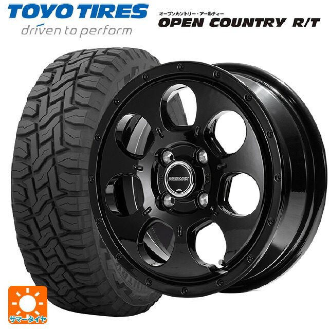 155/65R14 75Q トーヨー オープンカントリー RT ブラックレター # エムアイディー MIDホイール マッドエージェント セミグロスブラック 14-4.5J 国産車用 サマータイヤホイール4本セット