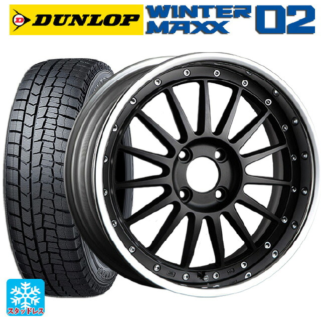 2024年製 215/60R17 96Q ダンロップ ウィンターマックス 02(WM02) # タナベ SSR プロフェッサー TF1R フラットブラック 17-7J 国産車用 スタッドレスタイヤホイール4本セット 175,560円