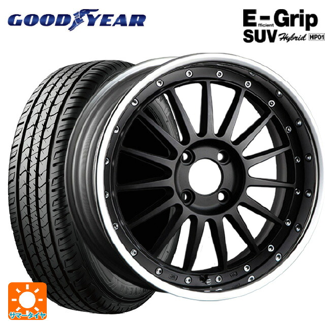 225/55R17 97V グッドイヤー エフィシェントグリップSUV HP01 タナベ SSR プロフェッサー TF1R フラットブラック 17-7J 国産車用 サマータイヤホイール4本セット