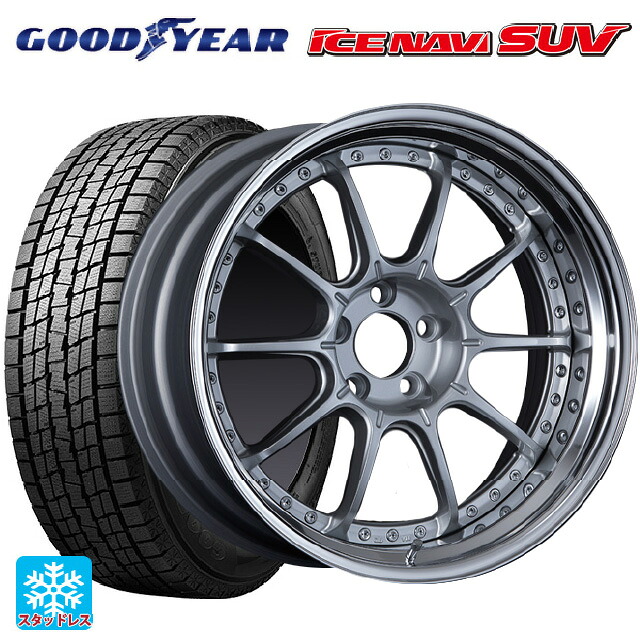 235/65R18 106Q グッドイヤー アイスナビ SUV # タナベ SSR プロフェッサー SP5 ハイブライトシルバー 18-8J 国産車用 スタッドレスタイヤホイール4本セット｜タイヤホイール専門店コニシタイヤ