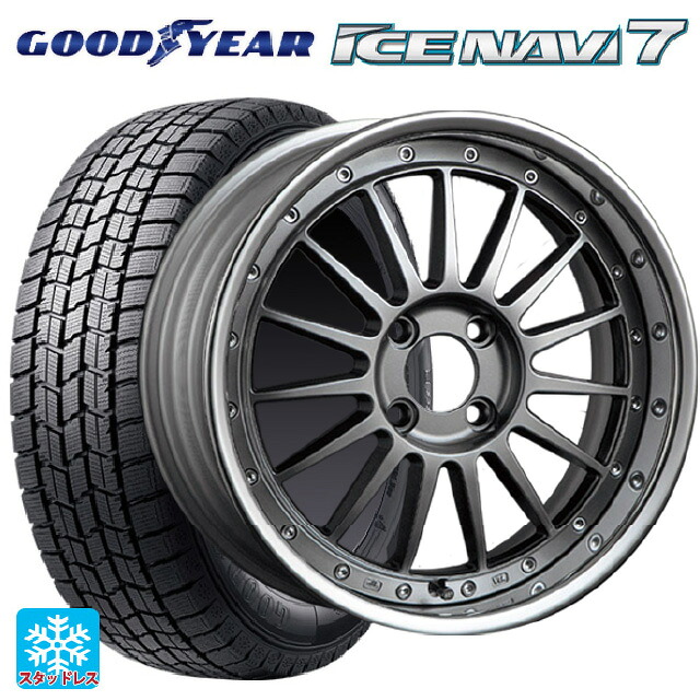 2025年製 195/65R16 92Q グッドイヤー アイスナビ7(数量限定) タナベ SSR プロフェッサー TF1R チタンシルバー 16-6.5J 国産車用 スタッドレスタイヤホイール4本セット