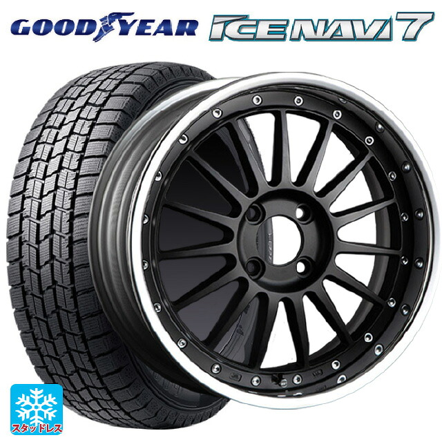 2025年製 195/65R16 92Q グッドイヤー アイスナビ7(数量限定) タナベ SSR プロフェッサー TF1R フラットブラック 16-6.5J 国産車用 スタッドレスタイヤホイール4本セット