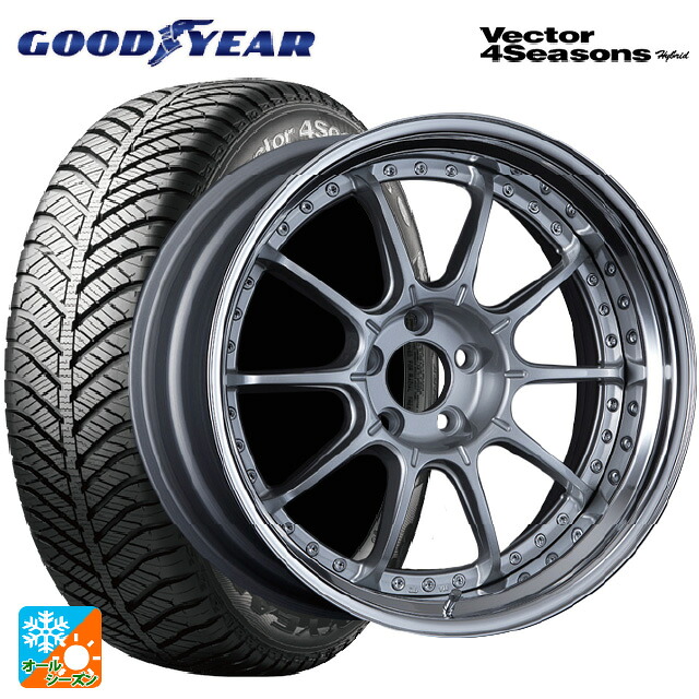 トヨタ カローラ スポーツ(210系)用 225/40R18 92H XL グッドイヤー ベクターフォーシーズンズ ハイブリッド タナベ SSR プロフェッサー SP5 ハイブライトシルバー 新品オールシーズンタイヤホイール 4本セット 218,280円