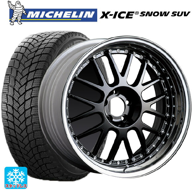 235/55R19 105H XL ミシュラン 正規品 エックスアイス スノー SUV タナベ SSR プロフェッサー MS1 ブラック 19-8J 国産車用 スタッドレスタイヤホイール4本セット