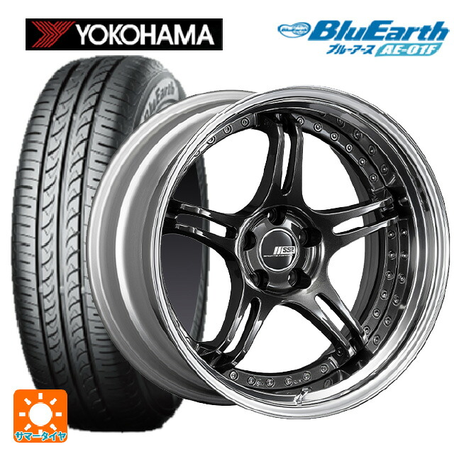 185/55R16 83V ヨコハマ ブルーアース AE01F タナベ SSR プロフェッサー SPX プリズムダークガンメタ 16-6.5J 国産車用 サマータイヤホイール4本セット