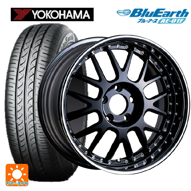 185/55R16 83V ヨコハマ ブルーアース AE01F タナベ SSR プロフェッサー MS1R ブラック 16-6.5J 国産車用 サマータイヤホイール4本セット