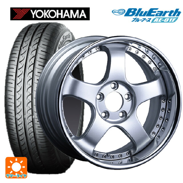 185/55R16 83V ヨコハマ ブルーアース AE01F タナベ SSR プロフェッサー SP1R シルバー 16-6.5J 国産車用 サマータイヤホイール4本セット
