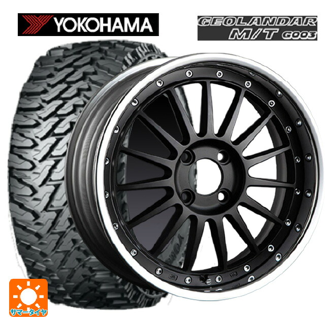 2024年製 225/65R17 107/103Q ヨコハマ ジオランダー M/T G003 正規品 # タナベ SSR プロフェッサー TF1R フラットブラック 17-7J 国産車用 サマータイヤホイール4本セット｜タイヤホイール専門店コニシタイヤ