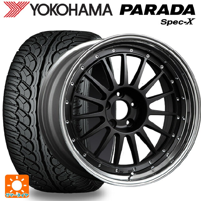 235/60R18 103V ヨコハマ パラダ PA02 タナベ SSR プロフェッサー TF1 フラットブラック 18-8J 国産車用 サマータイヤホイール4本セット