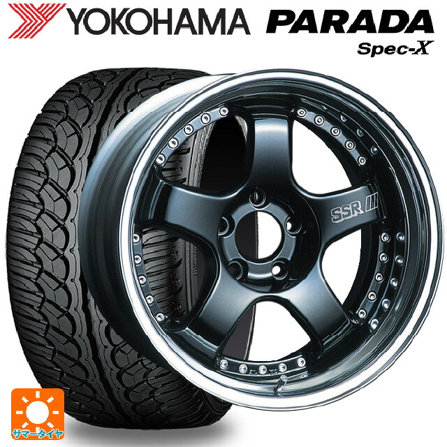 235/60R18 103V ヨコハマ パラダ PA02 タナベ SSR プロフェッサー SP1 ブラック 18-8.5J 国産車用 サマータイヤホイール4本セット｜タイヤホイール専門店コニシタイヤ