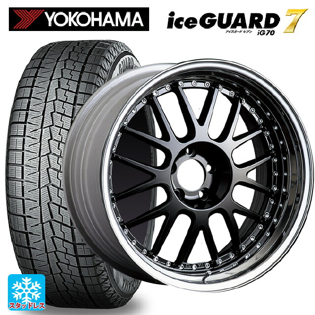 255/45R20 105Q ヨコハマ アイスガード7(IG70) # タナベ SSR プロフェッサー MS1 ブラック 20-8J 国産車用 スタッドレスタイヤホイール4本セット|タイヤホイール専門店コニシタイヤ