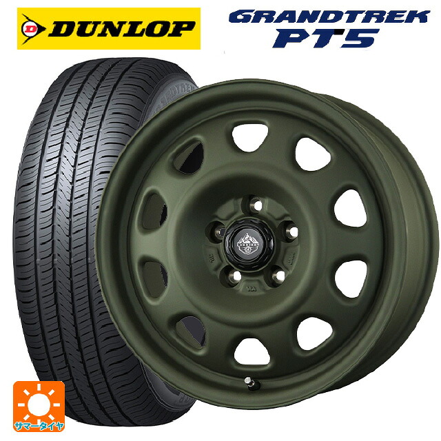215/60R17 96H ダンロップ グラントレックPT5 トピー ランドフット SWZ OD 17-7J 国産車用 サマータイヤホイール4本セット｜タイヤホイール専門店コニシタイヤ