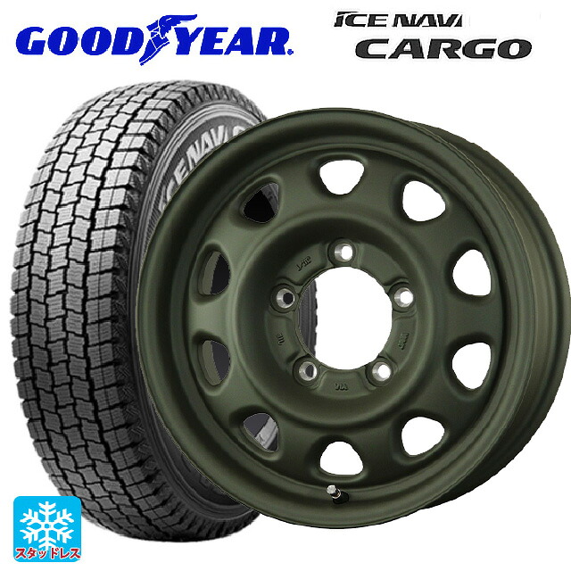 スズキ ジムニーノマド(JC74W)用 195/80R15 103/101L グッドイヤー アイスナビ カーゴ トピー ランドフット SWZ OD 新品スタッドレスタイヤホイール 4本セット