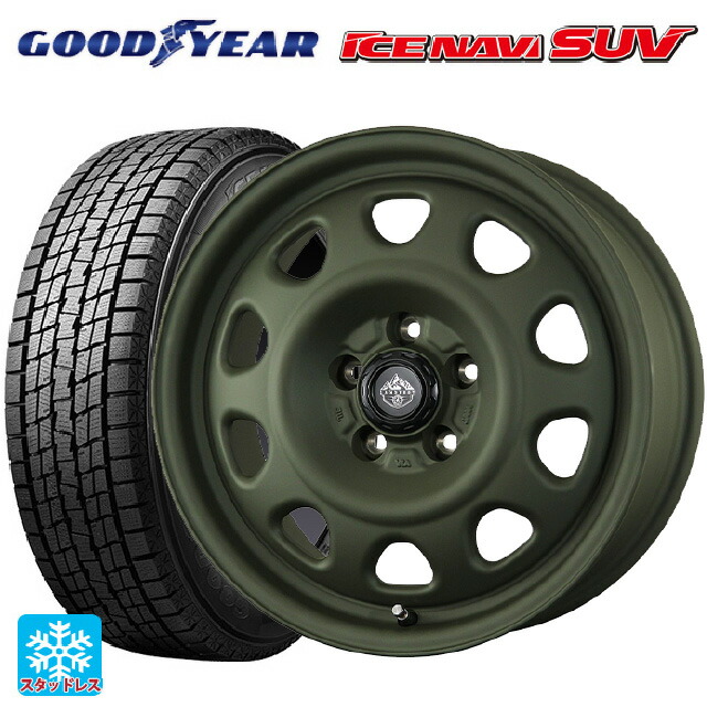 225/65R17 102Q グッドイヤー アイスナビ SUV # トピー ランドフット SWZ OD 17-7J 国産車用 スタッドレスタイヤホイール4本セット