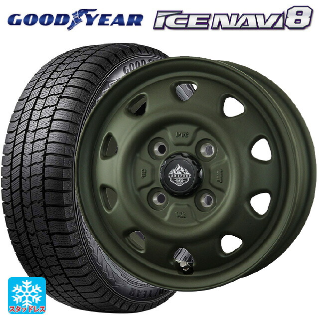 165/70R14 81Q グッドイヤー アイスナビ8 # トピー ランドフット SWZ OD 14-5J 国産車用 スタッドレスタイヤホイール4本セット|タイヤホイール専門店コニシタイヤ