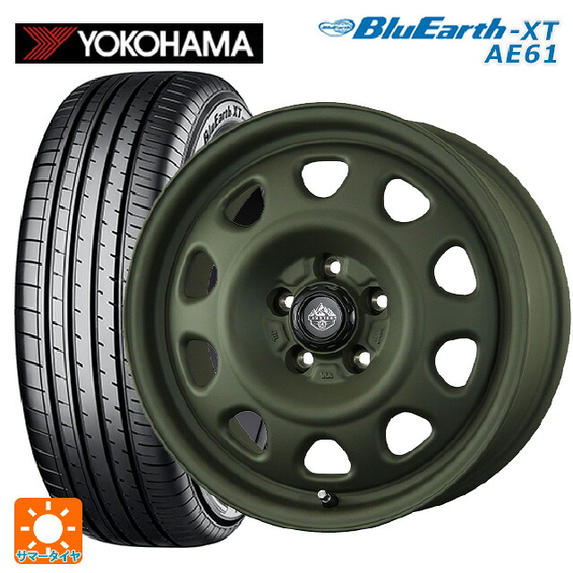 215/60R17 96H ヨコハマ ブルーアースXT AE61 トピー ランドフット SWZ OD 17-7J 国産車用 サマータイヤホイール4本セット