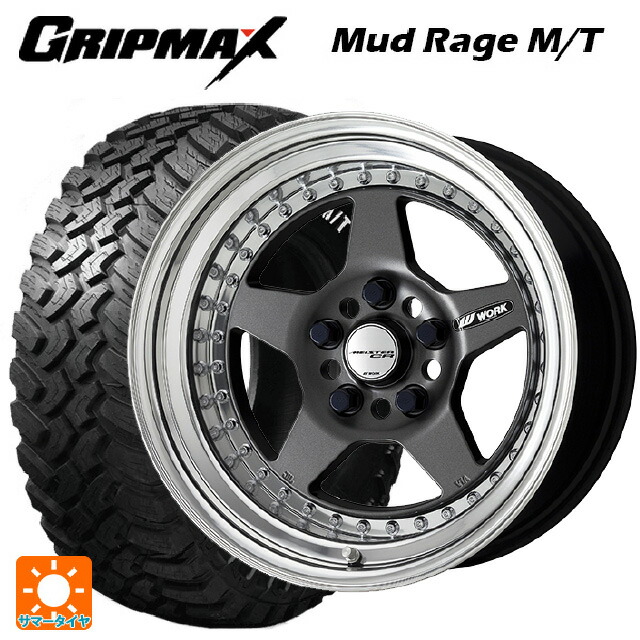 2022年製 235/70R16 106Q グリップマックス マッドレイジ M/T ホワイトレター ワーク マイスター CR01 MGM 16-6.5J 国産車用 サマータイヤホイール4本セット 149,780円
