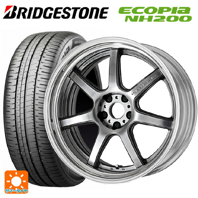 215/45R18 93W XL ブリヂストン エコピア NH200 正規品 ワーク エモーション T7R 2P GTS 18-7J 国産車用 サマータイヤホイール4本セット
