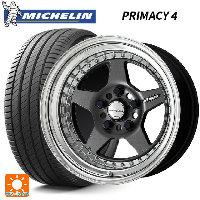 185/65R15 88T ミシュラン 正規品 プライマシー4 ワーク マイスター CR01 MGM 15-5.5J 国産車用 サマータイヤホイール4本セット
