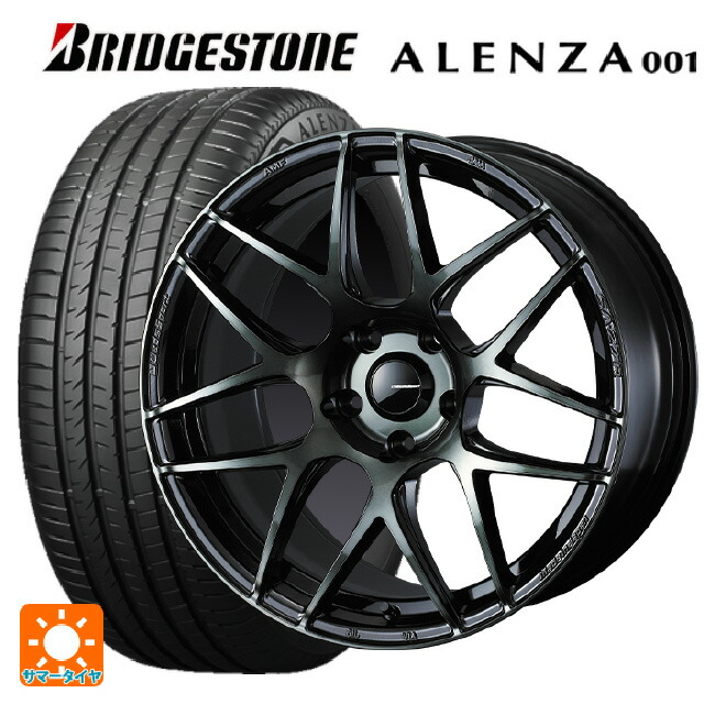235/60R18 103W ブリヂストン アレンザ001 正規品 ウェッズ ウェッズスポーツ SA27R WBC 18-8J 国産車用 サマータイヤホイール4本セット