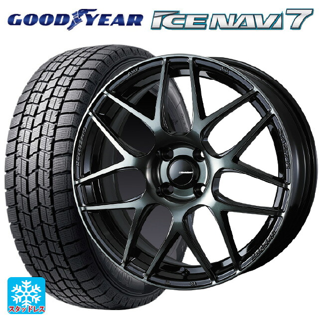 2025年製 175/60R16 82Q グッドイヤー アイスナビ7(数量限定) ウェッズ ウェッズスポーツ SA27R WBC 16-6.5J 国産車用 スタッドレスタイヤホイール4本セット 94,006円