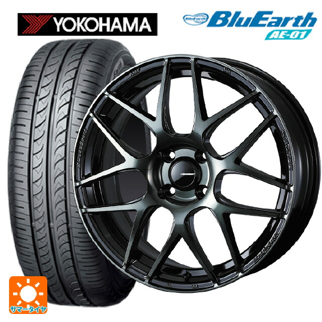 165/65R15 81S ヨコハマ ブルーアース AE01 ウェッズ ウェッズスポーツ SA27R # WBC 15-6J 国産車用 サマータイヤホイール4本セット
