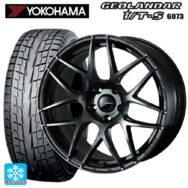 2025年製 215/60R17 96Q ヨコハマ ジオランダー ITS G073 正規品 ウェッズ ウェッズスポーツ SA27R WBC 17-7J 国産車用 スタッドレスタイヤホイール4本セット