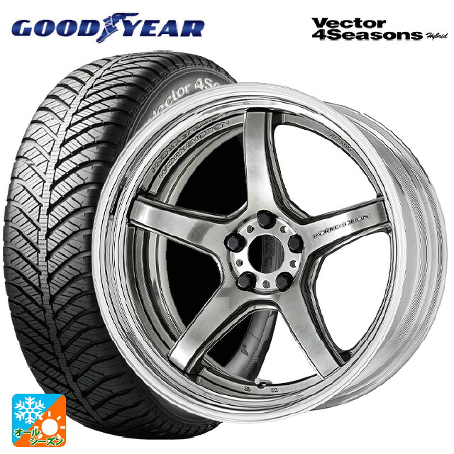 215/50R18 92H グッドイヤー ベクターフォーシーズンズ ハイブリッド ワーク エモーション T5R 2P GTS 18-7J 国産車用 オールシーズンタイヤホイール4本セット