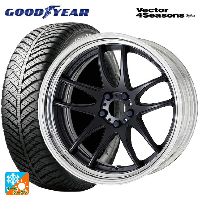215/45R17 91H XL グッドイヤー ベクターフォーシーズンズ ハイブリッド ワーク エモーション CR 2P MBL 17-7J 国産車用 オールシーズンタイヤホイール4本セット｜タイヤホイール専門店コニシタイヤ