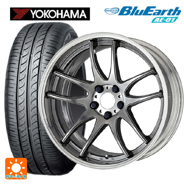 175/60R16 82H ヨコハマ ブルーアース AE01 ワーク エモーション CR 2P GTS 16-6J 国産車用 サマータイヤホイール4本セット