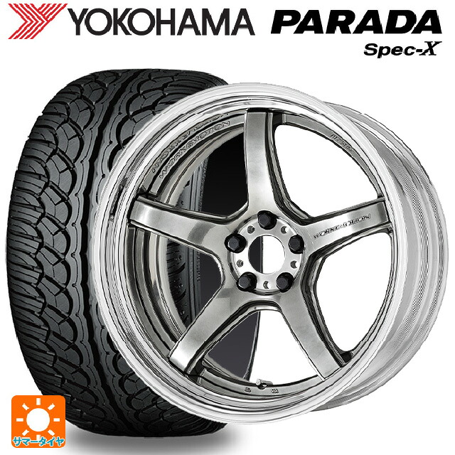 235/60R18 103V ヨコハマ パラダ PA02 ワーク エモーション T5R 2P GTS 18-8J 国産車用 サマータイヤホイール4本セット
