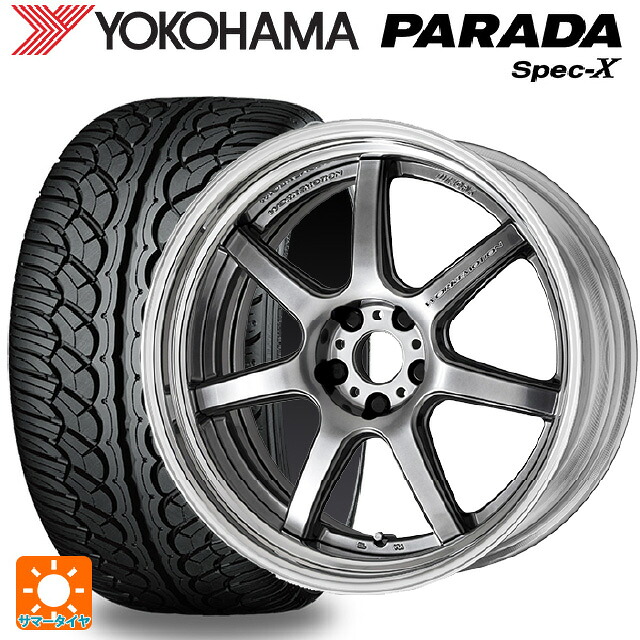 235/60R18 103V ヨコハマ パラダ PA02 ワーク エモーション T7R 2P GTS 18-8J 国産車用 サマータイヤホイール4本セット