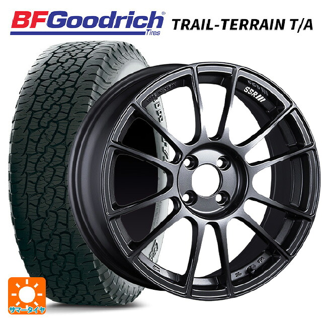 245/65R17 111T XL BFグッドリッチ トレイルテレーン T/A ホワイトレター 正規品 # タナベ SSR GT X04 ダークガンメタ 17-7J 国産車用 サマータイヤホイール4本セット|タイヤホイール専門店コニシタイヤ