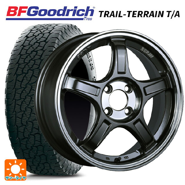 225/65R17 102T BFグッドリッチ トレイルテレーン T/A ホワイトレター 正規品 タナベ SSR GT X03 マシンドグラファイトガンメタ＋スモーククリア 17-7J 国産車用 サマータイヤホイール4本セット