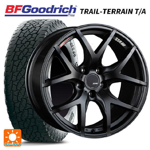 245/65R17 111T XL BFグッドリッチ トレイルテレーン T/A ホワイトレター 正規品 # タナベ SSR GT V03 フラットブラック 17-7J 国産車用 サマータイヤホイール4本セット｜タイヤホイール専門店コニシタイヤ