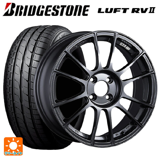 2026年製 215/55R17 94V ブリヂストン ルフトRV2(日本製) 正規品 # タナベ SSR GT X04 ダークガンメタ 17-7J 国産車用 サマータイヤホイール4本セット