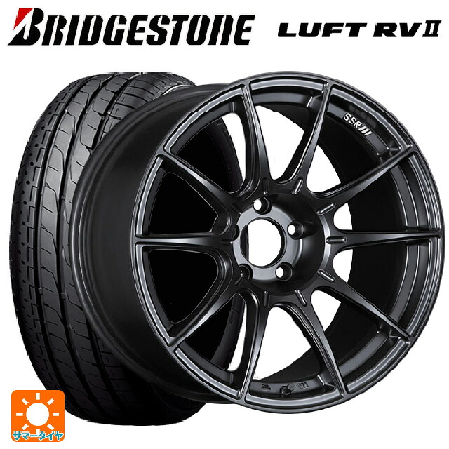 ミツビシ デリカD5(3DA系)用 225/55R18 98V ブリヂストン ルフトRV2(日本製) 正規品 # タナベ SSR GT X01 フラットブラック 新品サマータイヤホイール 4本セット|タイヤホイール専門店コニシタイヤ