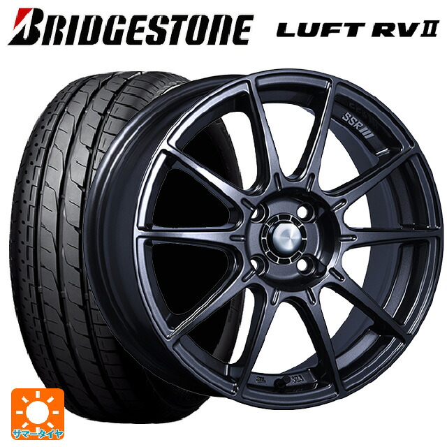 ニッサン ノートオーラ(E13)用 195/65R15 91H ブリヂストン ルフトRV2(日本製) 正規品 # タナベ SSR GT X01 R スペック ダークガンメタ 新品サマータイヤホイール 4本セット|タイヤホイール専門店コニシタイヤ