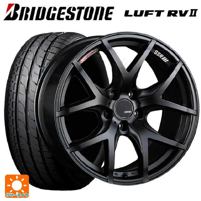 ミツビシ デリカD5(3DA系)用 225/55R18 98V ブリヂストン ルフトRV2(日本製) 正規品 # タナベ SSR GT V03 フラットブラック 新品サマータイヤホイール 4本セット｜タイヤホイール専門店コニシタイヤ