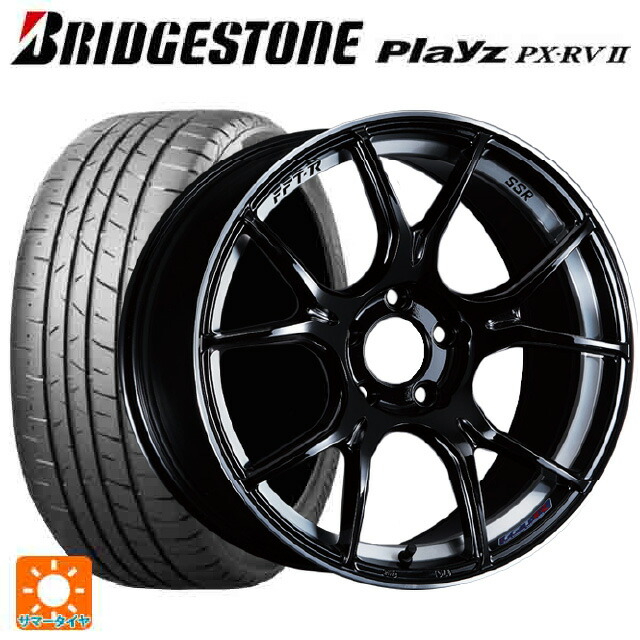 235/50R18 101V XL ブリヂストン プレイズ PX-RV2 正規品 タナベ SSR GT X02 グロスブラック 18-8.5J 国産車用 サマータイヤホイール4本セット 287,850円