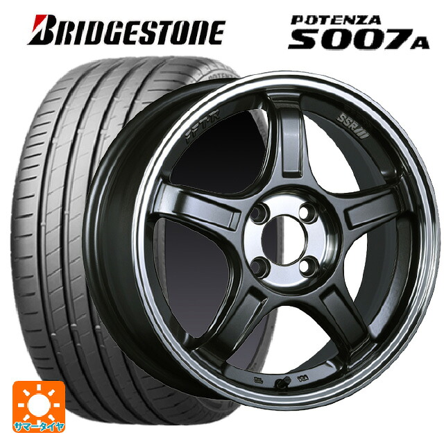 215/55R17 94W ブリヂストン ポテンザ S007A 正規品 タナベ SSR GT X03 マシンドグラファイトガンメタ＋スモーククリア 17-7J 国産車用 サマータイヤホイール4本セット