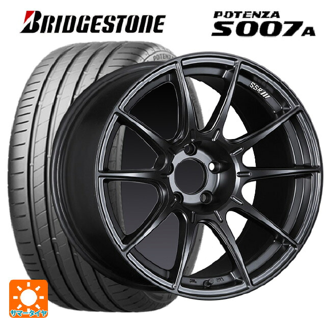 トヨタ カローラ スポーツ(210系)用 215/45R17 91Y XL ブリヂストン ポテンザ S007A 正規品 タナベ SSR GT X01 フラットブラック 新品サマータイヤホイール 4本セット
