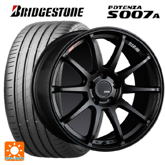 トヨタ GRヤリス(PA系)用 225/40R18 92Y XL ブリヂストン ポテンザ S007A 正規品 タナベ SSR GT V02 フラットブラック 新品サマータイヤホイール 4本セット|タイヤホイール専門店コニシタイヤ