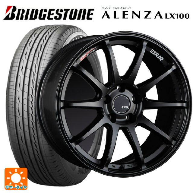 215/50R18 92V ブリヂストン アレンザLX100 正規品 タナベ SSR GT V02 フラットブラック 18-7.5J 国産車用 サマータイヤホイール4本セット