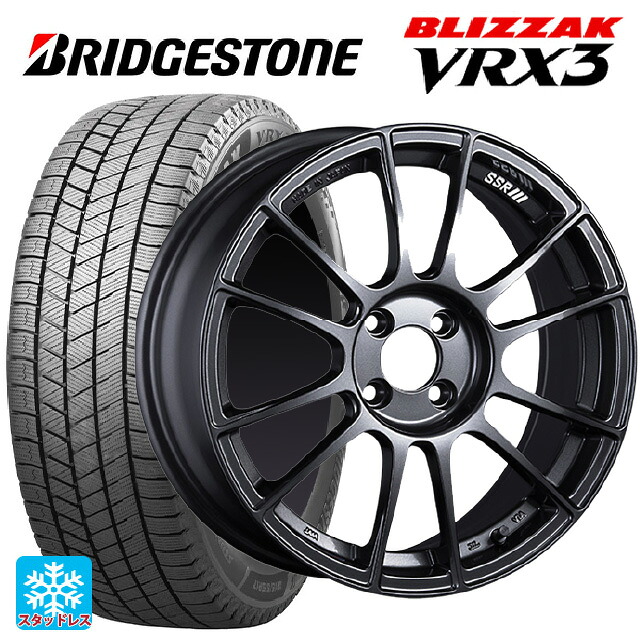 ニッサン ノートオーラ(E13)用 205/55R16 91Q ブリヂストン ブリザック VRX3 正規品 # タナベ SSR GT X04 ダークガンメタ 新品スタッドレスタイヤホイール 4本セット|タイヤホイール専門店コニシタイヤ