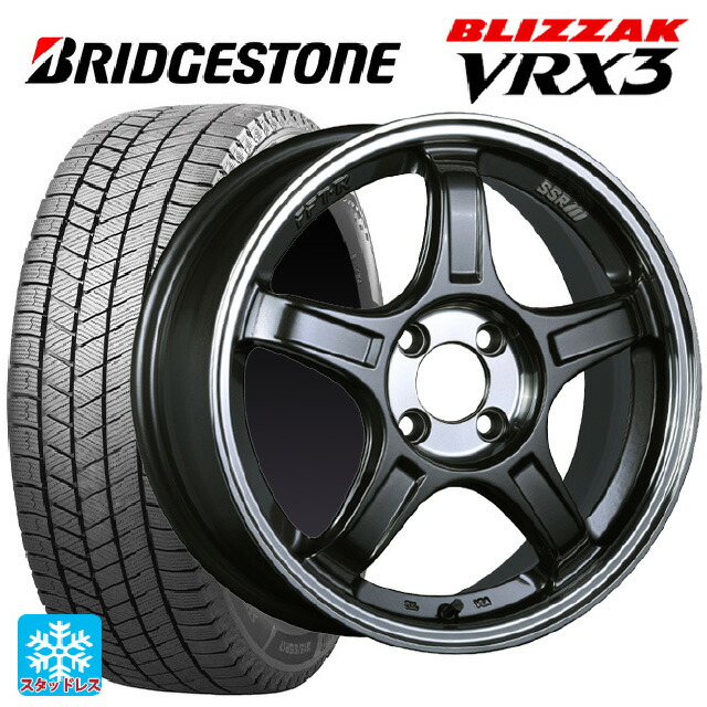 215/50R17 91Q ブリヂストン ブリザック VRX3 正規品 # タナベ SSR GT X03 マシンドグラファイトガンメタ+スモーククリア 17-7J 国産車用 スタッドレスタイヤホイール4本セット|タイヤホイール専門店コニシタイヤ