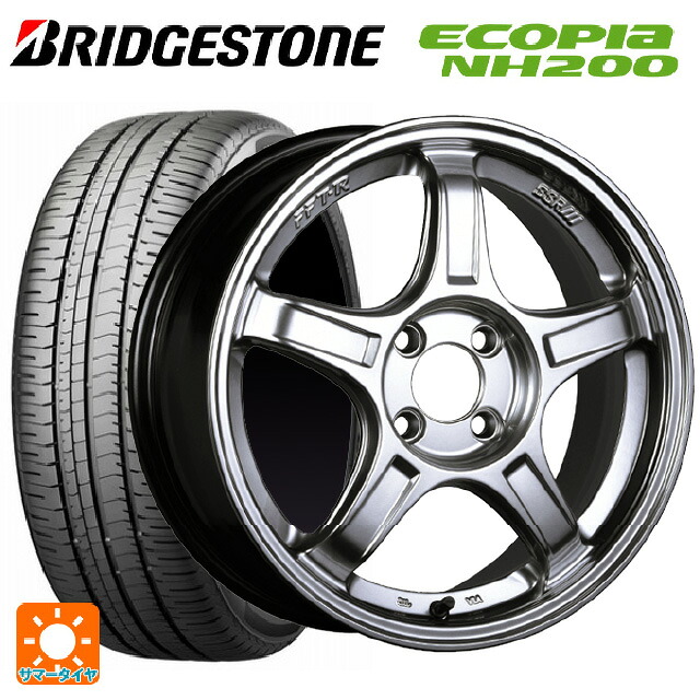 225/45R17 94W XL ブリヂストン エコピア NH200 正規品 タナベ SSR GT X03 クロームシルバー 17-7J 国産車用 サマータイヤホイール4本セット