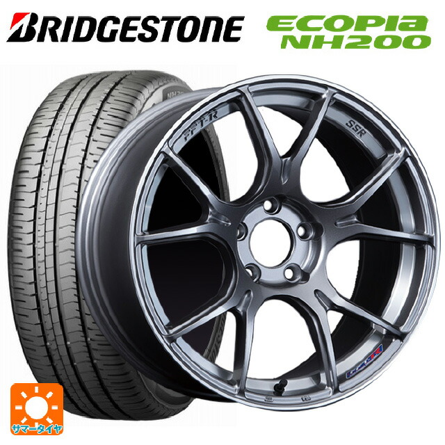 ニッサン ノートオーラ(E13)用 205/55R16 91V ブリヂストン エコピア NH200 正規品 タナベ SSR GT X02 ダークシルバー 新品サマータイヤホイール 4本セット｜タイヤホイール専門店コニシタイヤ